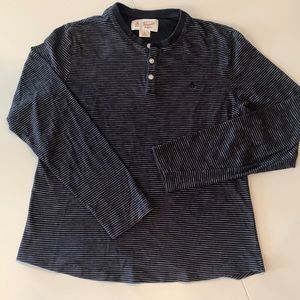 Long sleeve henley three button T-shirt